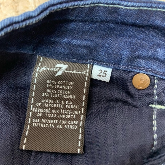 7 for all mankind Kimmie Straight Leg Jeans Size 25 - Picture 9 of 9